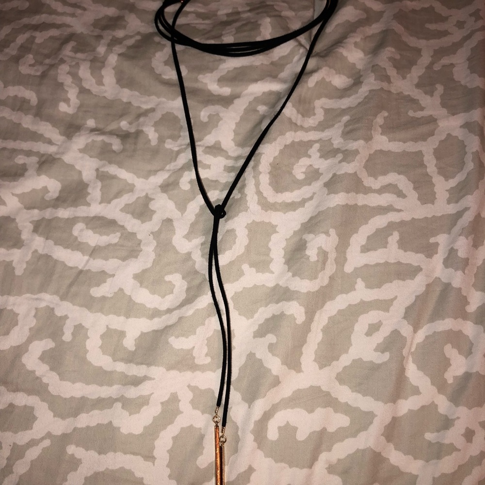 Long choker necklace